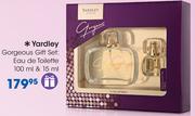 Yardley Gorgeous Gift Set Eau De Toilette 100ml & 15ml