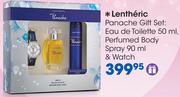 Lentheric Panache Gift Set Eau De Toilette 50ml, Perfumed Body Spray 90ml & Watch
