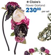 Claire's Flower Garland-Per Set