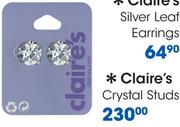 Claire's Crystal Studs