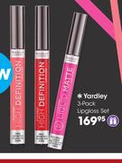Yardley 3-Pack Lipgloss Set