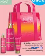 Sorbet Sensual Happy Glow Lucky Gift Set With Beach Bag
