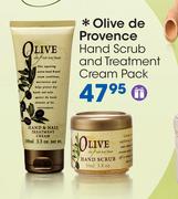 Olive De Provence Hand Scrub And Treatment Cream Pack