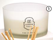 Landon Tyler Pink Cashmere 3-Wick Candle