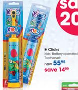 Clicks Kids Battery-Operated Toothbrush