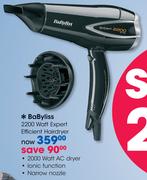 BaByliss 2200W Expert Efficient Hairdryer