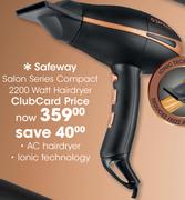 Safeway Salon Series Compact 2200W Hairdryer