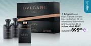 Bvlgari Roma Man In Black Gift Set:Eau De Parfum-60ml, Aftershave Balm-40ml & Shower Gel-40ml