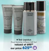 Ted Lapidus Pour Homme 4-Piece Gift Set