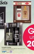 English Leather Original Or Pure Platinum Gift Set:Aftershave-50ml & Deodorant Spray-125ml-Per Set