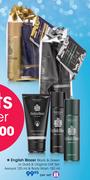 English Blazer Black & Green Or Gold & Original Gift Set:Aerosol-125ml & Body Wash-150ml-Per Set
