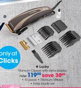Lucky Titanium Clipper With Extra Blades