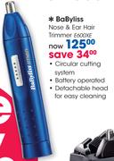 BaByliss Nose & Ear Hair Trimmer E600XE