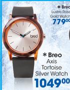 Breo Axis Tortoise Silver Watch