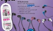 Skullcandy Ink'd 2 with Microphone and Earbuds-Per Pair