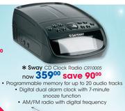 Sway CD Clock Radio CR10005