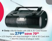 Sway USB/SD Radio With USB & SD Card Reader