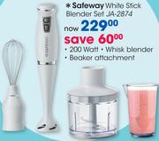 Safeway White Stick Blender Set JA-2874