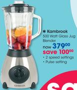 Kambrook 500 Watt Glass Jug Blender