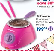Safeway Chocolate Fondue Set With Moulds
