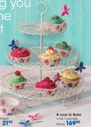 Love To Bake 3 Tier Cupcake Stand