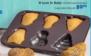 Love To Bake Christmas-Themed Cupcake Mould