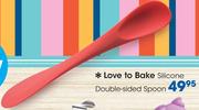 Love To Bake Silicone Double-Sided Spoon