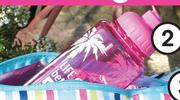 Clicks Water Bottles With Summer Slogans-Each
