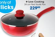 Love Cooking 24Cm Red Saute Pan