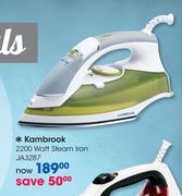 Kambrook 2200 Watt Steam Iron JA3287