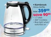 Kambrook 1.7Ltr Glass Kettle