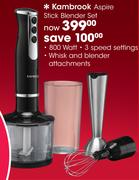 Kambrook Aspire Stick Blender Set