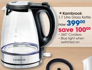 Kambrook 1.7Ltr Glass Kettle