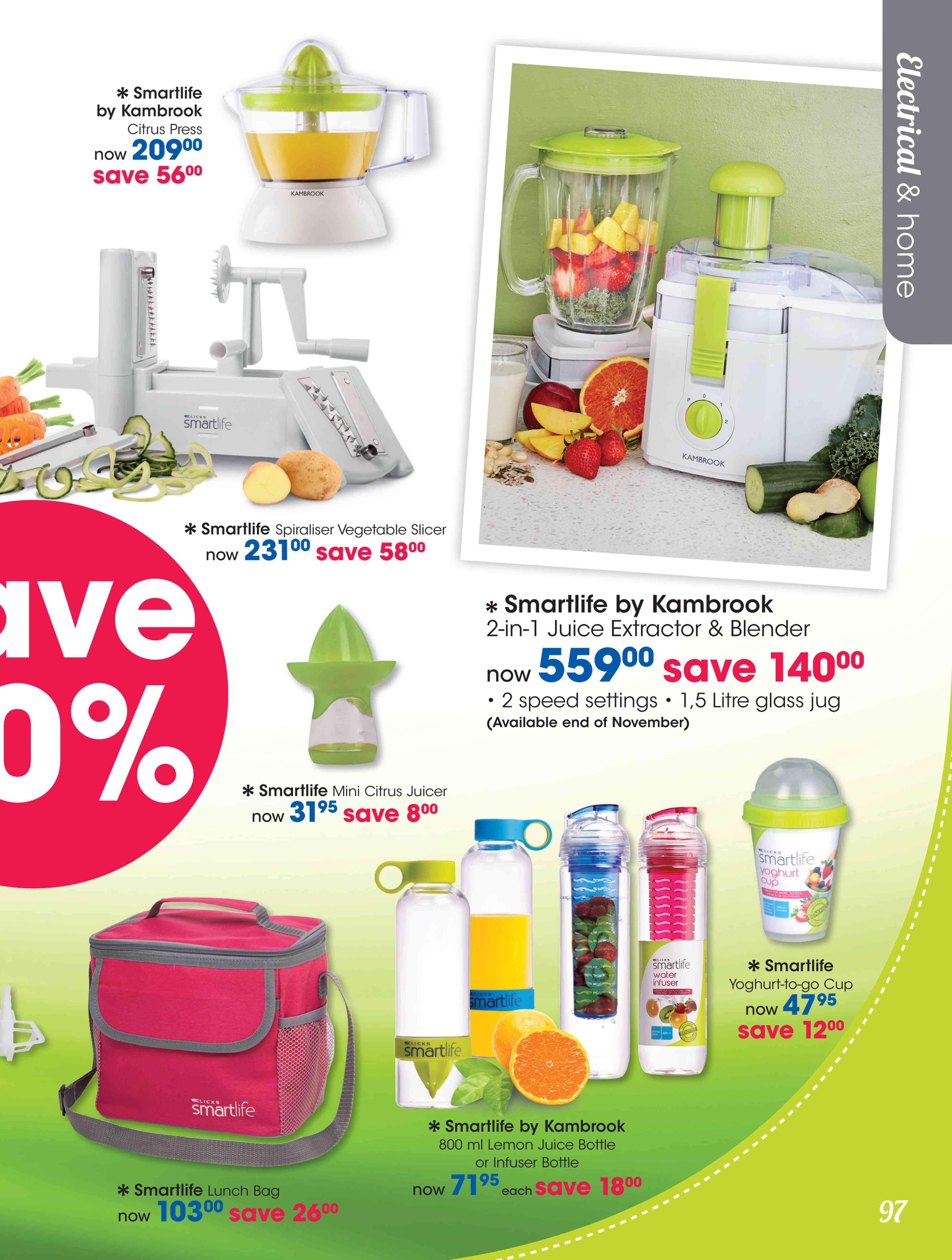 Special Smartlife By Kambrook 2In1 Juice Extractor & Blender — www