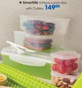 Smartlife 5 Piece Lunch Box With Cutlery