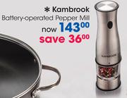 Kambrook Battery-Operated Pepper Mill