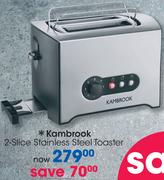 Kambrook 2 Slice Stainless Steel Toaster