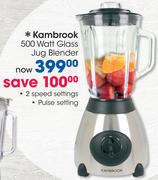 Kambrook 500 Watt Glass Jug Blender