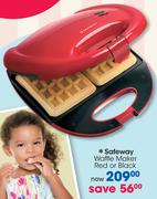Safeway Waffle Maker Red Or Black