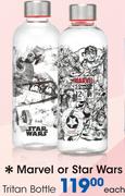 Marvel Or Star Wars Tritan Bottle-Each