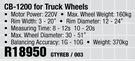 Wheel Balancers For Truck Wheels CB-1200 GTYREB/003