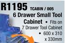 6 Drawer Small Tool Cabinet TCABIN/005