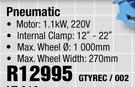 Tyre Changers Pneumatic GTYREC/002