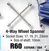 4-Way Wheel Spanner XSPANN/004