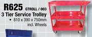3 Tier Service Trolley GTROLL/003