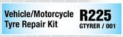 Vehicle/Motorcycle Tyre Repair Kit GTYRER/001
