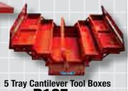 5 Tray Cantilever Tool Boxes TT00LB/008-650mm