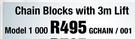 Chain Blocks With 3m Lift Model 1000 GCHAIN/001