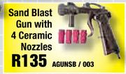 Sand Blast Gun With 4 Ceramic Nozzles AGUNSB/003