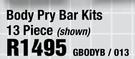 Body Pry 13 Piece Bar Kits 